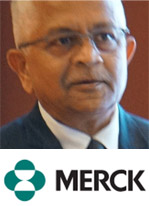 Radhakrishna Tirumalai with Merck logo